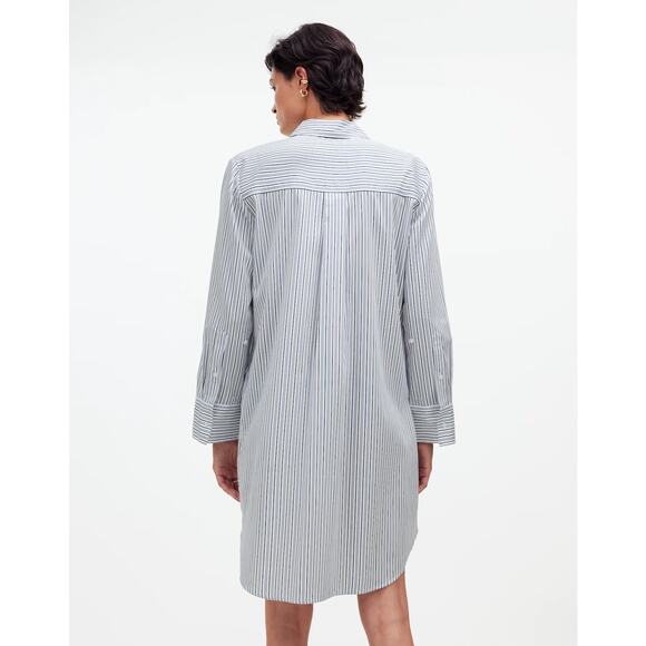 NWT Madewell Y-Neck Relaxed Shirtdress in True Midnight size Small - Picture 2 of 8